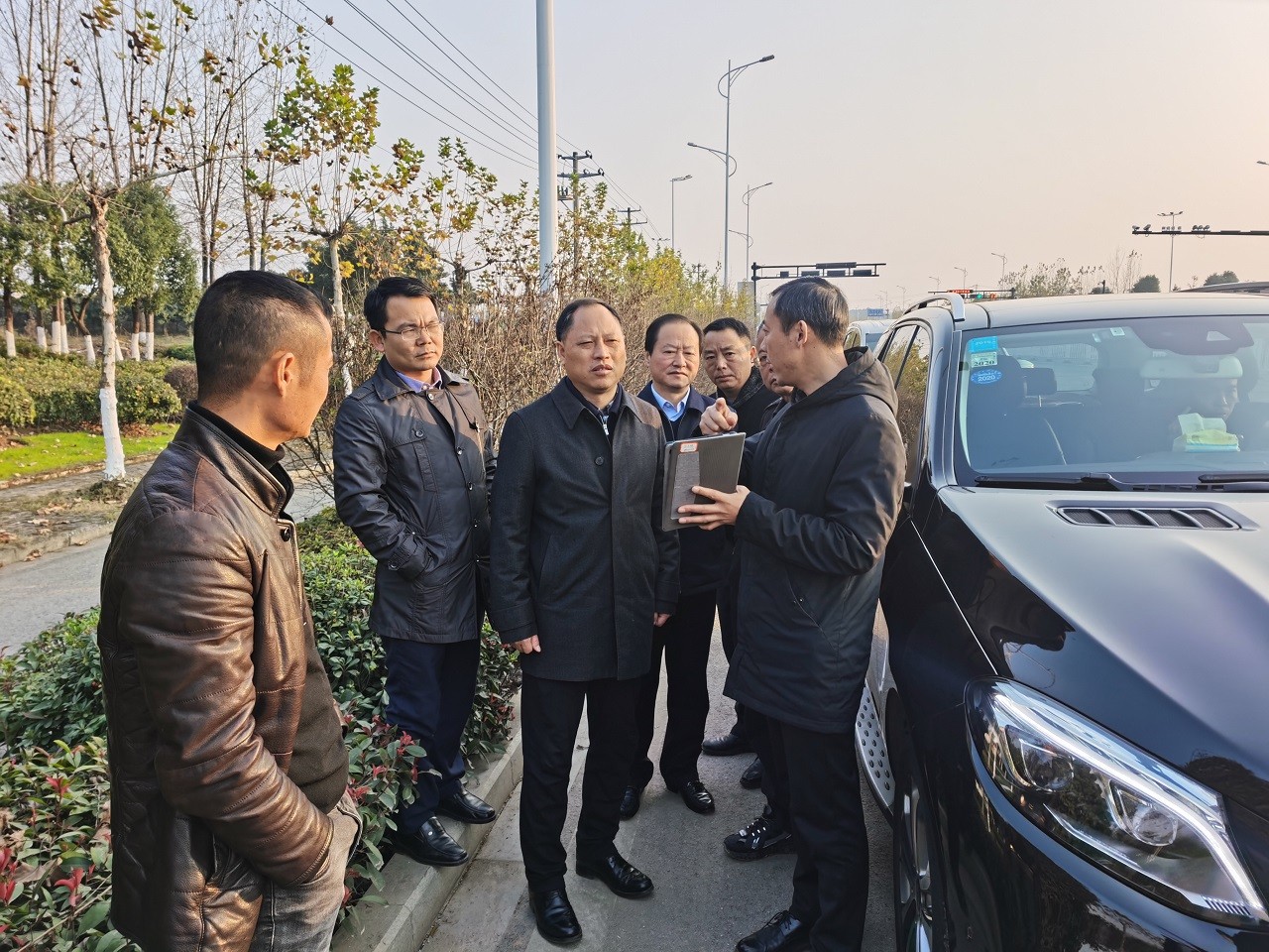 市城建集团董事长杨帆带队赴芜湖湾沚区考察调研
